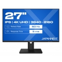 JAPANNEXT JN-IPS270UHD60F монитор для ПК 68,6 cm (27") 3840 x 2160 пикселей 4K Ultra HD LED Черный