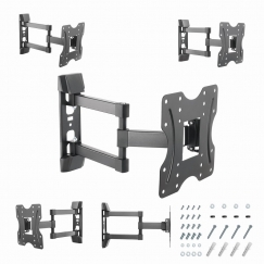 Gembird WM-42ST-02 telerikinnitus 106,7 cm (42") Must