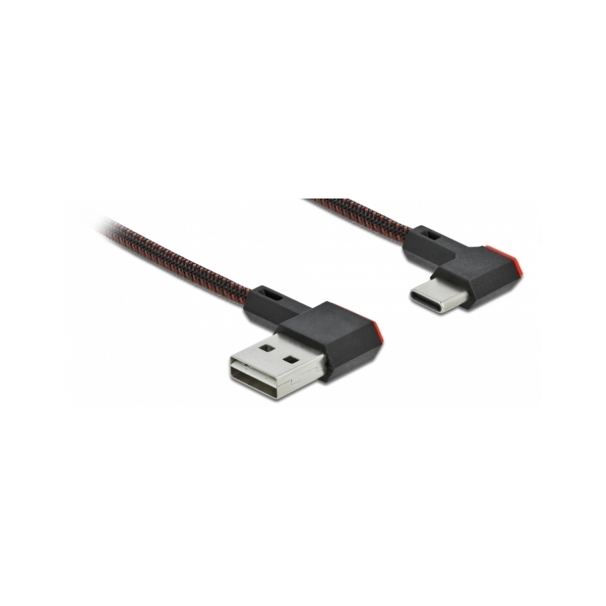 DeLOCK 85280 USB kabelis USB 2.0 0,5 m USB A USB C Melns