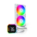 Montech HyperFlow Digital 240 Processor All-in-one liquid cooler 12 cm White 1 pc(s) Montech HyperFlow Digital 240 Processor All-in-one liquid cooler 12 cm White 1 pc(s)