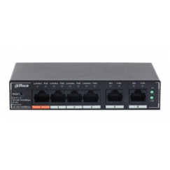 Dahua Technology SG4006P tinklo komutatorius Valdomas L2 Gigabit Ethernet (10/100/1000) Maitinimas per Eternetą (PoE) Juoda