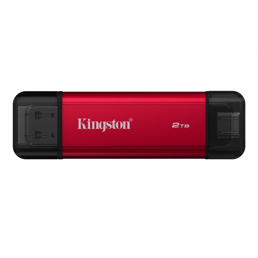 Kingston Technology Dual Portable 2 TB USB Type-A / USB Type-C 3.2 Gen 2 (3.1 Gen 2) Черный, Красный