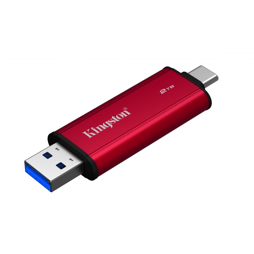 Kingston Technology Dual Portable 2 TB USB Type-A / USB Type-C 3.2 Gen 2 (3.1 Gen 2) Melns, Sarkans – 4