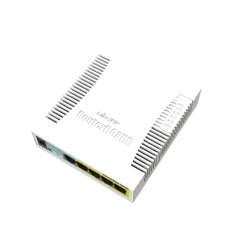 Mikrotik RB260GSP tinklo komutatorius Valdomas Gigabit Ethernet (10/100/1000) Maitinimas per Eternetą (PoE) Balta