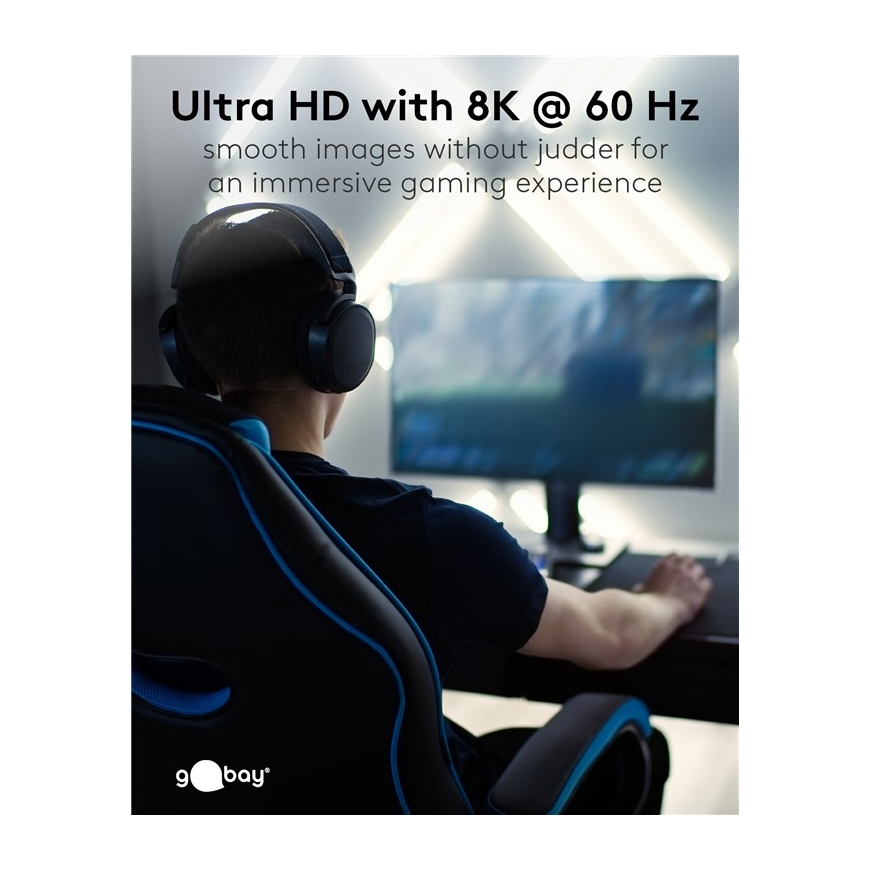 Goobay 74777 „DisplayPort“ kabelis 1 m Juoda – 3