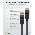 Goobay 74777 DisplayPort cable 1 m Black Goobay 74777 DisplayPort cable 1 m Black