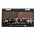 Rimmel Brow This Way Eyebrow Sculpting Kit пудра 003 Dark Brown Rimmel Brow This Way Eyebrow Sculpting Kit пудра 003 Dark Brown