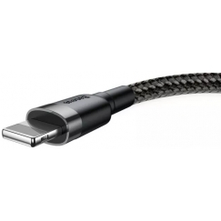 Baseus CALKLF-CG1 „Lightning“ kabelis 2 m Pilka, Juoda