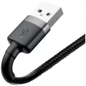 Baseus CALKLF-CG1 Lightning-kaapeli 2 m Harmaa, Musta