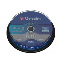 Verbatim 43746 чистые Blu-ray диски BD-R 50 GB 10 шт