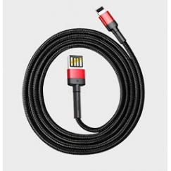 Baseus 6953156283336 USB-kaapeli 1 m USB C Musta, Punainen