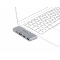 DeLOCK 64078 dokstacija USB 3.2 Gen 1 (3.1 Gen 1) Type-C Pelēks DeLOCK 64078 dokstacija USB 3.2 Gen 1 (3.1 Gen 1) Type-C Pelēks