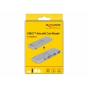 DeLOCK 64078 dokstacija USB 3.2 Gen 1 (3.1 Gen 1) Type-C Pelēks DeLOCK 64078 dokstacija USB 3.2 Gen 1 (3.1 Gen 1) Type-C Pelēks