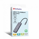 Verbatim CMH-08 USB Type-C 5000 Мбит/с Серебристый Verbatim CMH-08 USB Type-C 5000 Мбит/с Серебристый