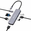 Verbatim CMH-08 USB Type-C 5000 Мбит/с Серебристый Verbatim CMH-08 USB Type-C 5000 Мбит/с Серебристый