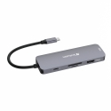 Verbatim CMH-08 USB tüüp-C 5000 Mbit/s Hõbe Verbatim CMH-08 USB tüüp-C 5000 Mbit/s Hõbe
