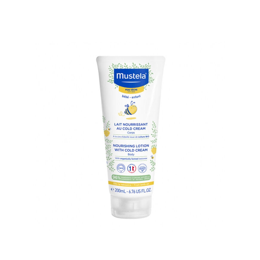 Mustela Nourishing Lotion Cold Cream & Beeswax bērnu krēms 200 ml