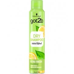 Schwarzkopf got2b Extra Fresh Dry Shampoo 200 ml Sausasis šampūnas Unisekso stiliaus