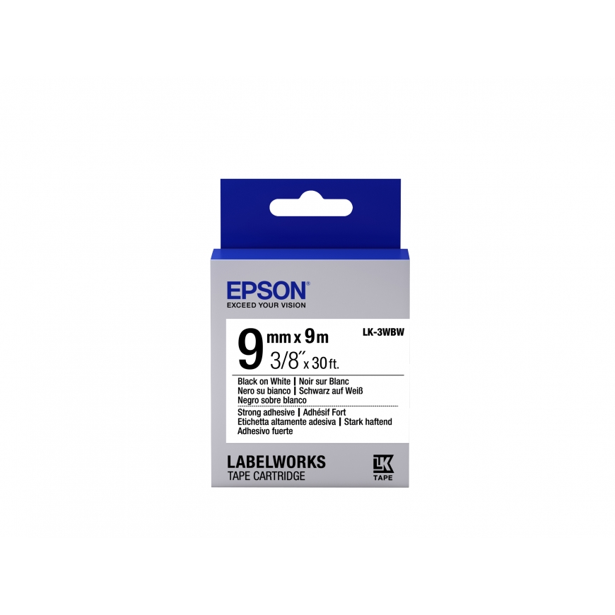 Epson LK-3WBW marķēšanas lenta Melns uz