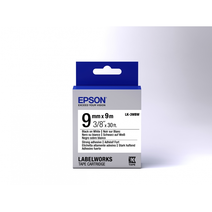 Epson LK-3WBW markeerimisteip Must valgel taustal – 2
