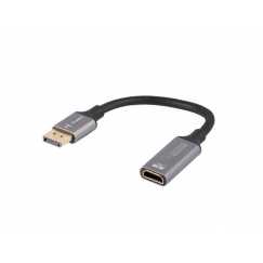 Lanberg AD-DP-HD-04 videokaabliadapter 0,2 m DisplayPort HDMI Hõbe, Must