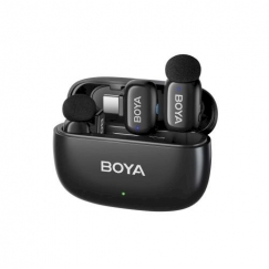 BOYA Mini 2-02 USB-C Wireless Microphone Set Bezvadu mikrofonu komplekts (2TX 1xRX) / 2.4GHz / 48kHz/24bit