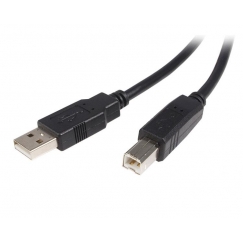 StarTech.com 2.0m USB 2.0 A-B USB kabelis 2 m USB A USB B Juoda