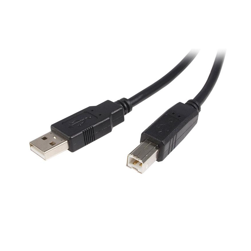 StarTech.com 2.0m USB 2.0 A-B USB-kaapeli 2 m USB A USB B Musta