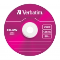 Verbatim CD-RW Colour 12x 700 MB 5 tk Verbatim CD-RW Colour 12x 700 MB 5 tk