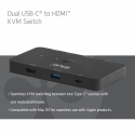CLUB3D CSV-2512 KVM переключатель Черный CLUB3D CSV-2512 KVM переключатель Черный