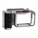 Titanium expansion cage with handle and additional Puluz connections for DJI Osmo Action 6 Titanium expansion cage with handle and additional Puluz connections for DJI Osmo Action 6