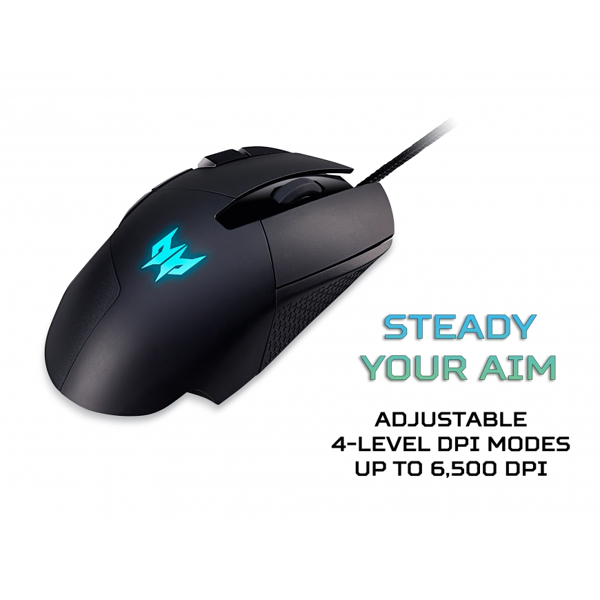 Acer Predator Cestus 315 компьютерная мышь Игровой Для правой руки USB тип-A Оптический 6500 DPI – 2