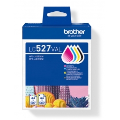 Brother LC527VAL струйный картридж 4 шт Подлинный Черный, Голубой, Пурпурный, Желтый