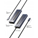 ICY BOX IB-HUB1450-C31 10000 Mbit/ai Antracitas