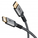 Goobay 65267 DisplayPort кабель 5 m Черный, Серебристый Goobay 65267 DisplayPort кабель 5 m Черный, Серебристый