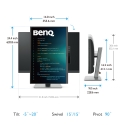 BenQ RD240Q tietokoneen litteä näyttö 61,2 cm (24.1") 2560 x 1600 pikseliä WQXGA LCD Musta