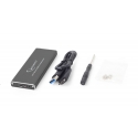 Gembird EE2280-U3C-01 cieto disku uzglabāšanas sistēma SSD diska korpuss Melns M.2 Gembird EE2280-U3C-01 cieto disku uzglabāšanas sistēma SSD diska korpuss Melns M.2