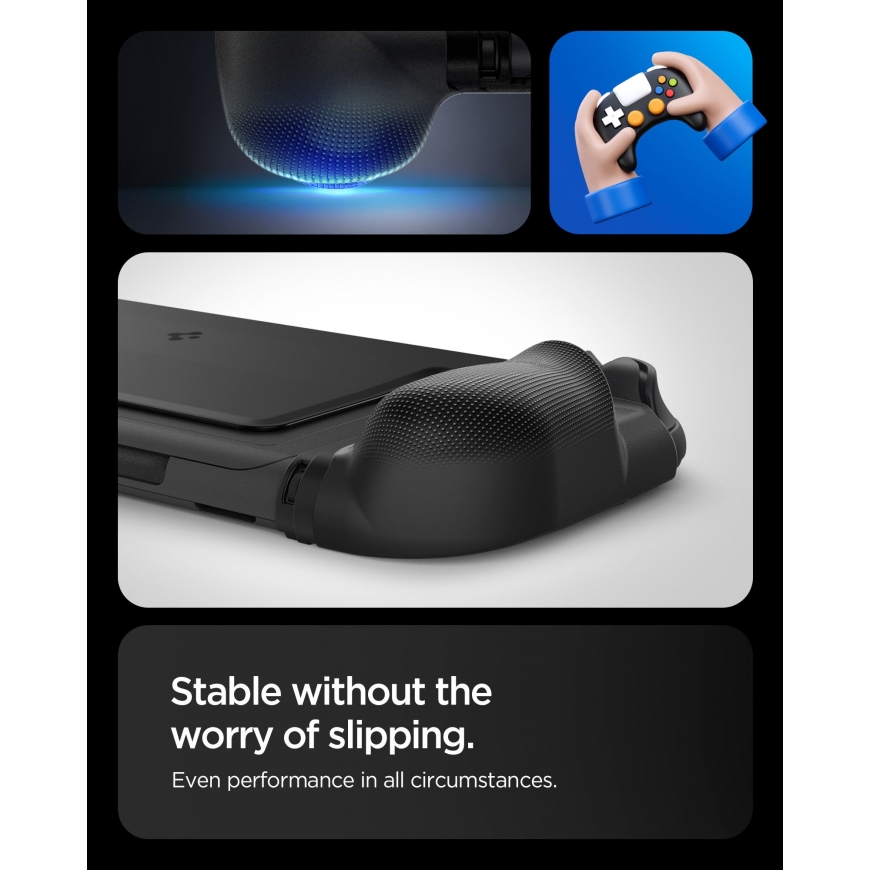 Spigen Dual Grip Suojus Nintendo Polykarbonaatti (PC), Termoplastinen polyuretaani (TPU) Musta – 4