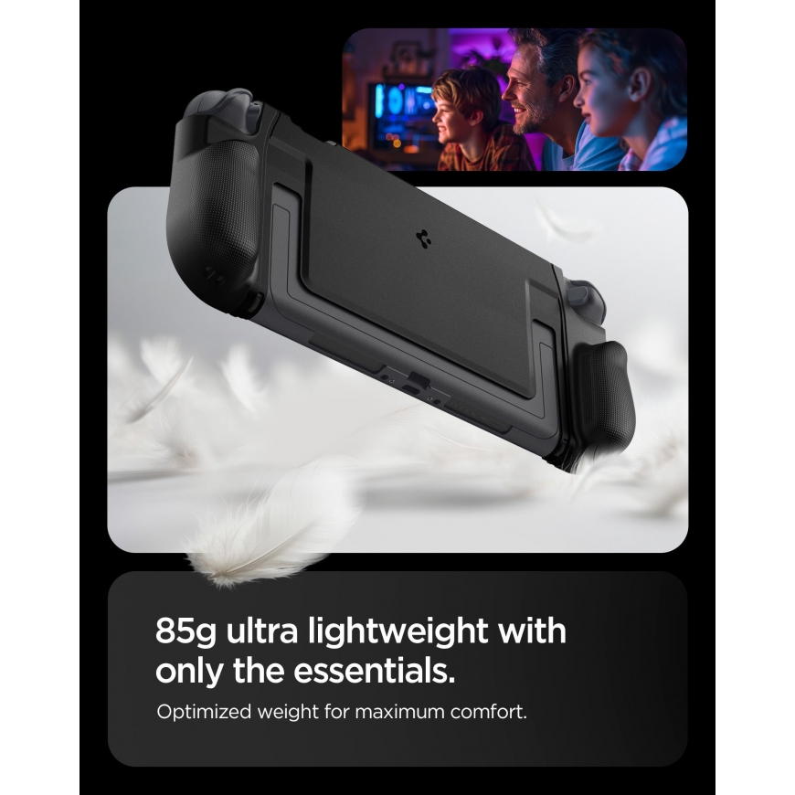 Spigen Dual Grip Suojus Nintendo Polykarbonaatti (PC), Termoplastinen polyuretaani (TPU) Musta – 5