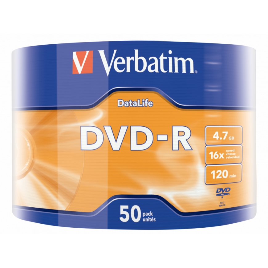 Verbatim 43791 чистый DVD 4,7 GB DVD-R 50 шт – 2