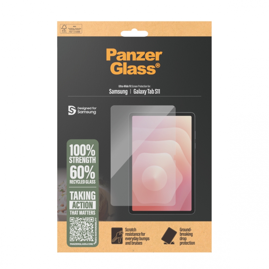 PanzerGlass ® Screen Protector Samsung Galaxy Tab S11 | Ultra-Wide Fit – 3
