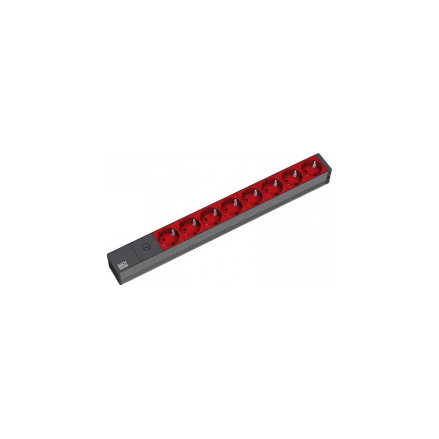 Bachmann 19`` 2m 8x Schuko H05VV-F