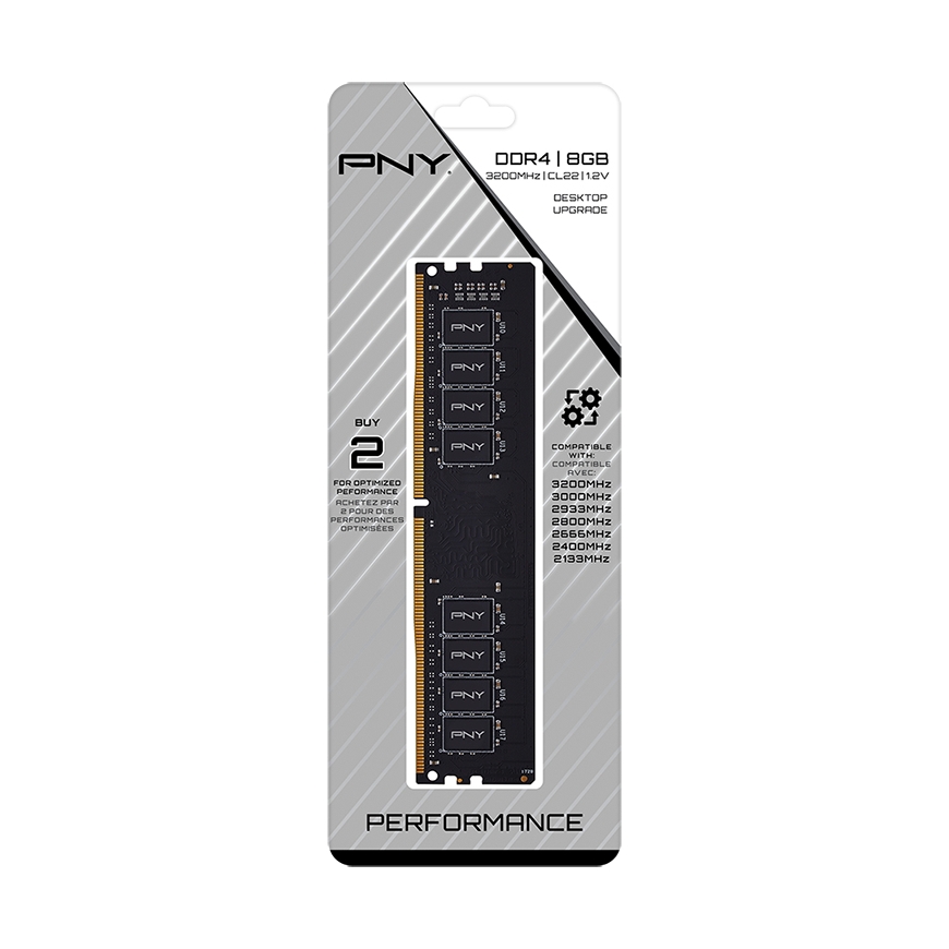 PNY MD8GSD43200-TB memory module 8 GB 1 x 8 GB DDR4 288-pin DIMM – 2