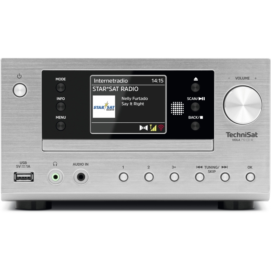 TechniSat Viola 710 CD IR Internet Аналоговый и цифровой Серебристый – 4