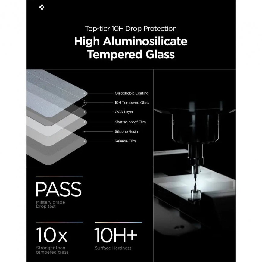 Spigen GLAS.tR EZ Fit Pro HD Selge ekraanikaitse Samsung 1 tk – 5
