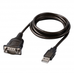 Lindy 43413 serial cable Grey 1.5 m USB Type-A RS-232