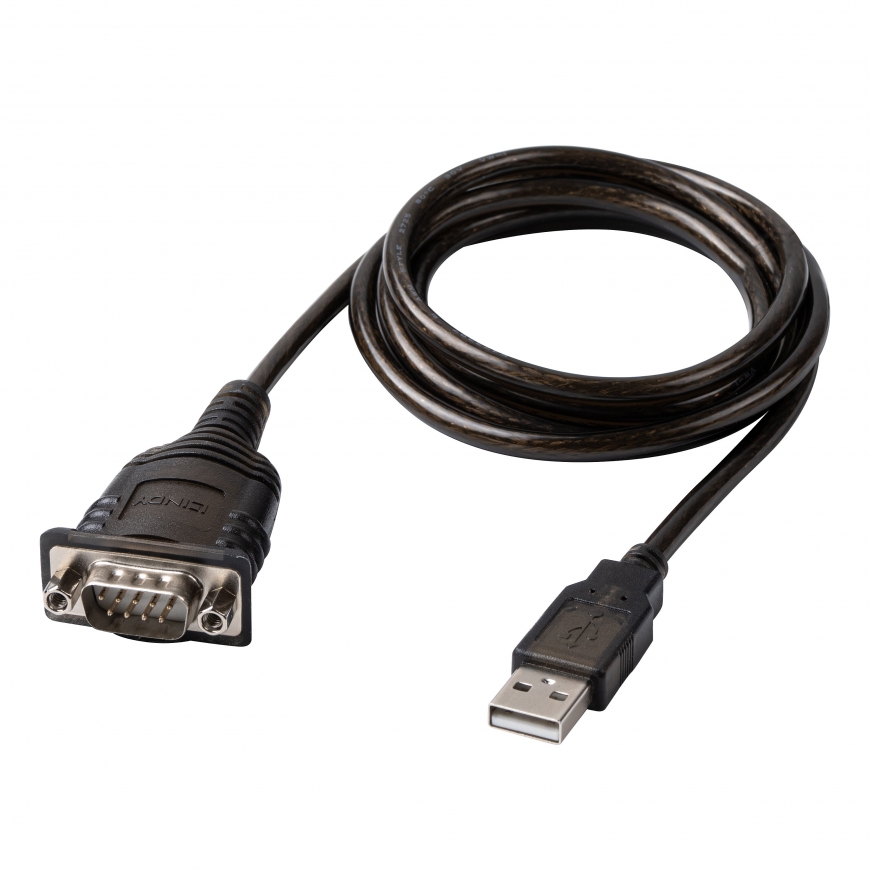 Lindy 43413 serijinis kabelis Pilka 1,5 m USB A tipo RS-232