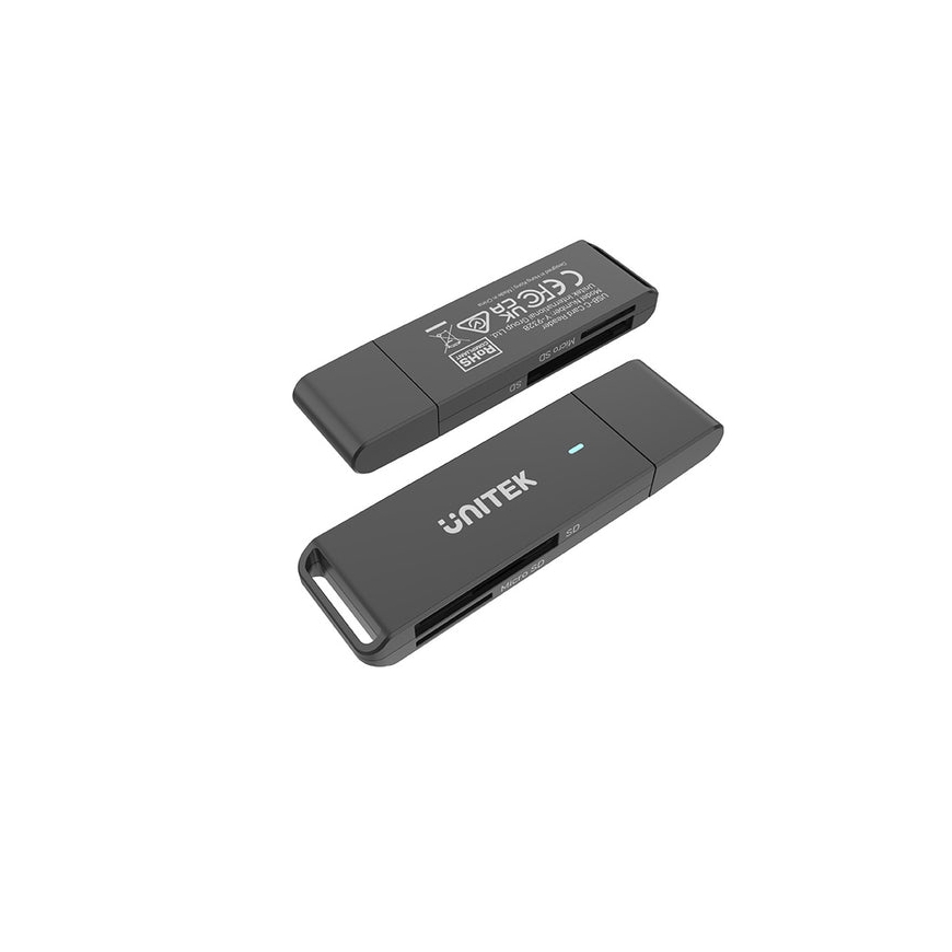 UNITEK Y-9328 kortelių skaitytuvas USB 3.2 Gen 1 (3.1 Gen 1) Type-C Juoda – 5