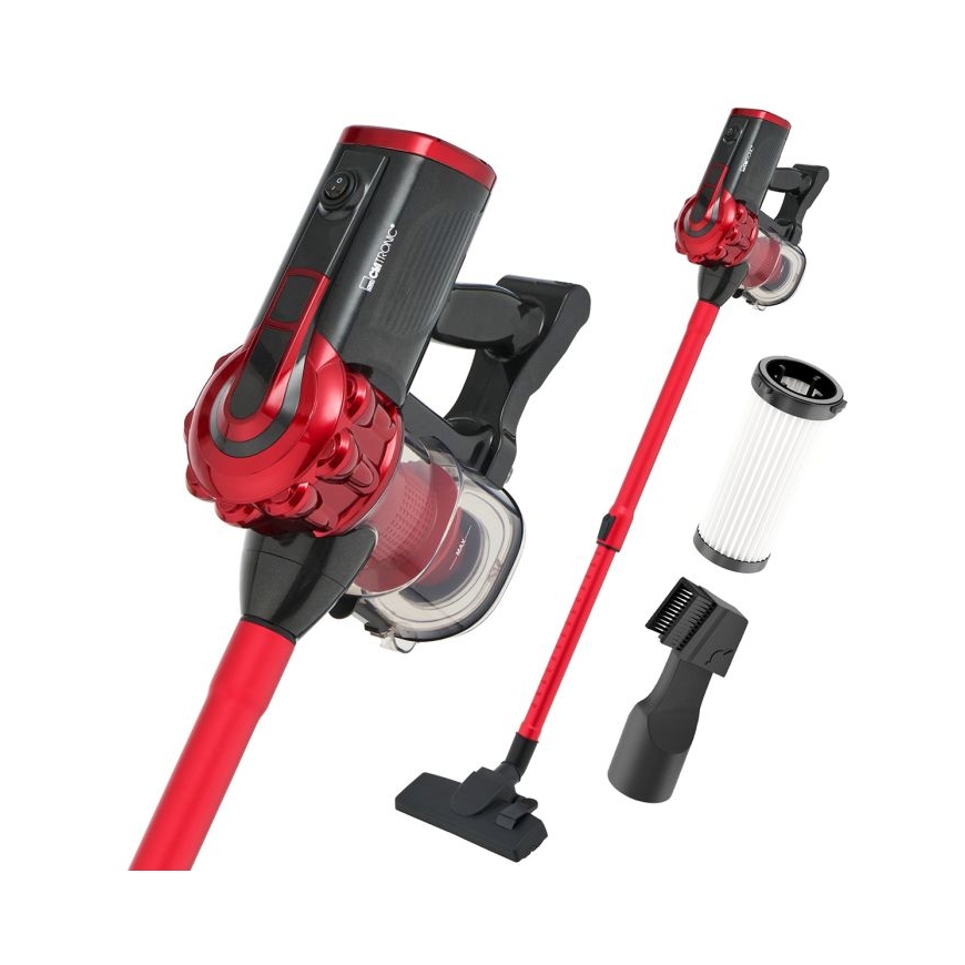 Clatronic BS 1314 Stick vacuum AC Dry HEPA Bagless 600 W Anthracite, Red – 2