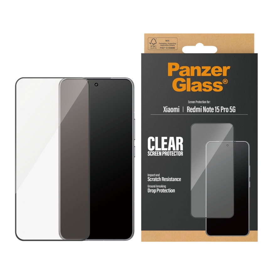 PanzerGlass ® Screen Protector Xiaomi Redmi Note 15 Pro 5G | Ultra-Wide Fit Caurspīdīgs ekrāna aizsa – 2